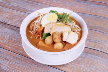 Curry mee is a popular food in Penang
