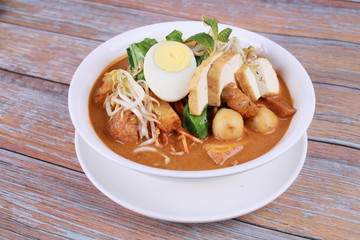 Curry mee is a popular food in Penang