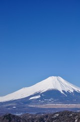 青空に富士山展望