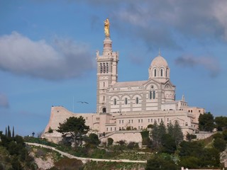 Obraz premium Marseille, basilique Notre Dame de la Garde, dite « la Bonne Mère » (France)