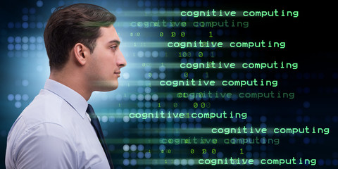 Cognitive computing and machine learning concept