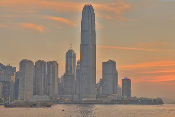 Central business district Hong Kong at 2014