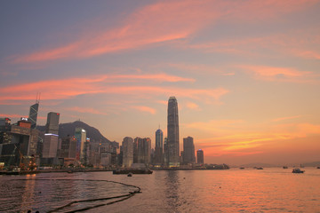 the business district in HK at 2014