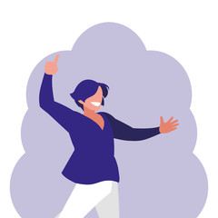 young dancer disco style character