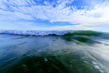 Fototapeta na wymiar wave on the sea near beach for natural background