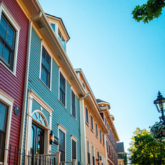  A heritage building in Charlottetown, Prince Edward Island, Canada in the beautiful morning 