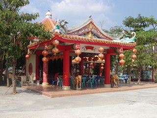 Obraz premium Ji Tek Lim Temple, Nakhon Nayok ,Thailand