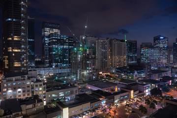 Fototapeta na wymiar Bonifacio Global city skyline at Magic hour 