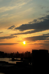 Fototapeta na wymiar Tokyo Bayside Sunset
