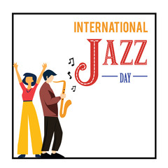 International Jazz Day Vector Template Design Illustration