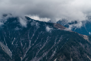 Western Sichuan, China, Snow Mountain Cloud Falls