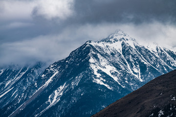 Western Sichuan, China, Snow Mountain Cloud Falls