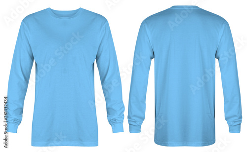 Blank Light Blue T Shirt Long Sleeve Isolated On White Background Ready For Your Mock Up Design Or Presentation Your Project Wall Mural Dxs Blank Light Blue T Shirt Long Sleeve Isolated On White Background Ready For Your Mock Up Design Or Presentation Your Project Wall Mural Dxs