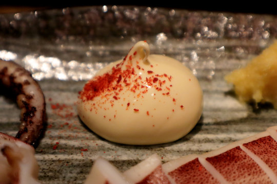 Squid Legs with Mayonnaise, Japanese Izakaya Food
