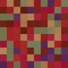 abstract colorful seamless geometric texture background with 100 rectangular squares in mosaic pattern. can be used for clothes fabric garment fashion graphic or concept design.