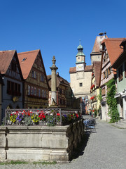 Der Markusturm im historischen Rothenburg ob d Tauber