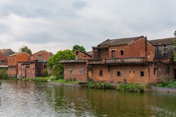 Fototapeta premium Walking in the Bagua Village of Licha Cun