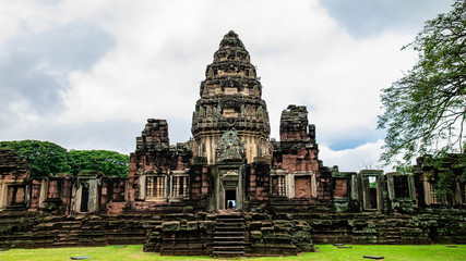 Naklejka premium The inner sanctuary of Prasat Hin Phimai, ancient Khmer temple 