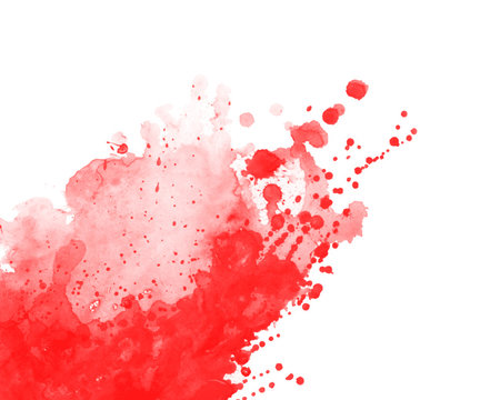 Tapeta czerwona farba na białym tle