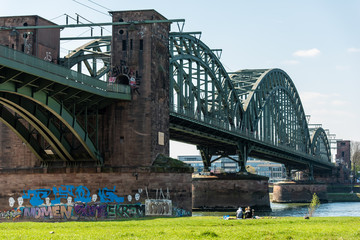 Südbrücke in Köln am Rhein