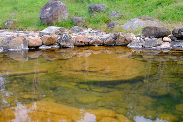 Fototapeta na wymiar hot spring geothermal mineral water