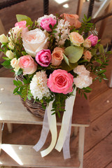 bouquet of flowers in the floristry shop wedding salon