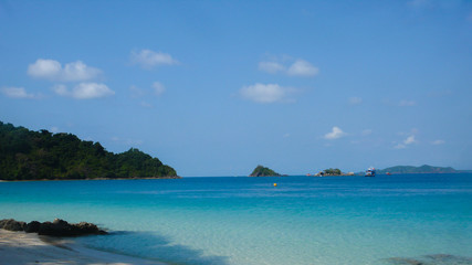 tropical island in the sea