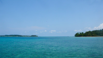 tropical island in the sea