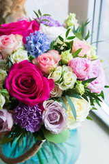 bouquet of flowers in the floristry shop wedding salon