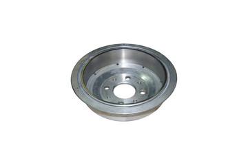 brake drum car isolated on white background