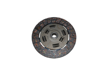 clutch disc car on white background