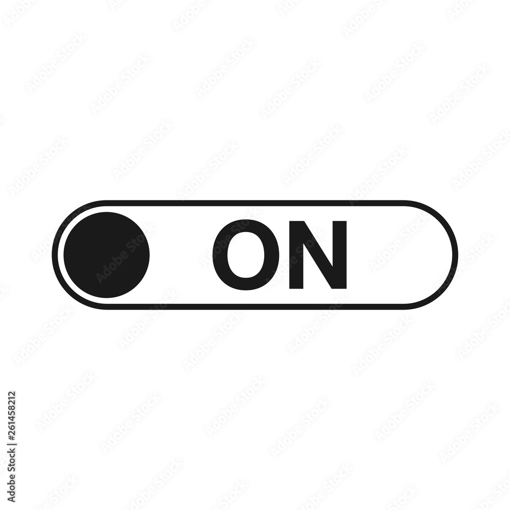 Poster on button icon. power button icon illustration. on-off button. toggle buttons icon.