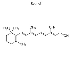 Skeletal formula of molecule.