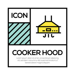 COOKER HOOD ICON CONCEPT