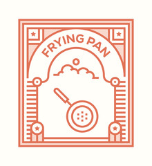 Fototapeta premium FRYING PAN ICON CONCEPT