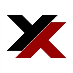 XY, YX, XX, YY initials geometric letter company logo