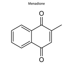 Fototapeta premium Skeletal formula of molecule.