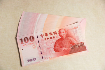 Cash, Taiwan currency,NTD, money, Taiwan Coin, Taiwan money.