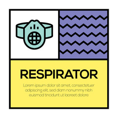 RESPIRATOR ICON CONCEPT
