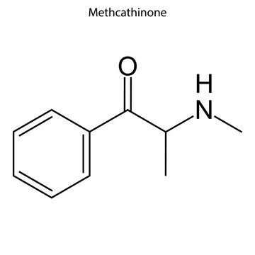 Skeletal formula of chemical molecule.
