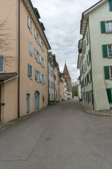 view of the old historic town of Bremgarten