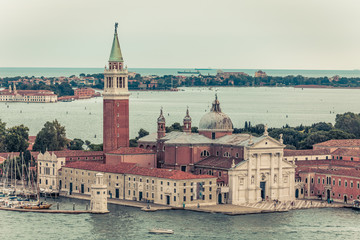 Fototapeta na wymiar Aerial view of Venice City