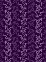Fototapeta na wymiar Volumetric seamless floral pattern background.