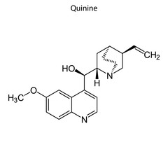 Skeletal formula of chemical molecule.