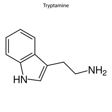 Skeletal formula of chemical molecule.