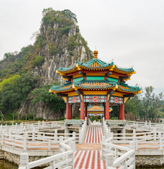 Five dragon pavilion of Seven-star Crags Scenic Area