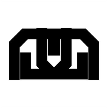 M, MW, MLL, MLJ initials simple geometric logo