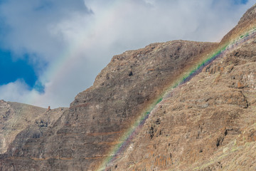 Rainbow over the mountains