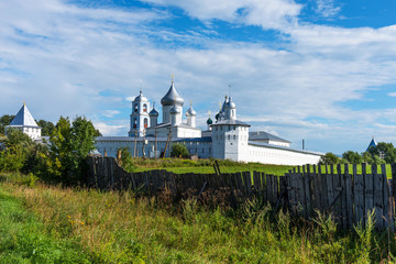 Amazing panoramic view of Nikitsky Monastery, Pereslavl-Zalessky, Russia. Male Orthodox monastery. The Golden Ring of Russia