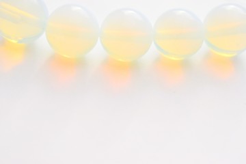 Beautiful Moonstone Stone on White Background, Craft supplies, Handmade jewelry